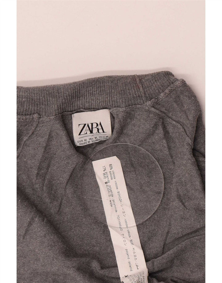Męski sweter z golfem Zara Średni szary, wiskoza