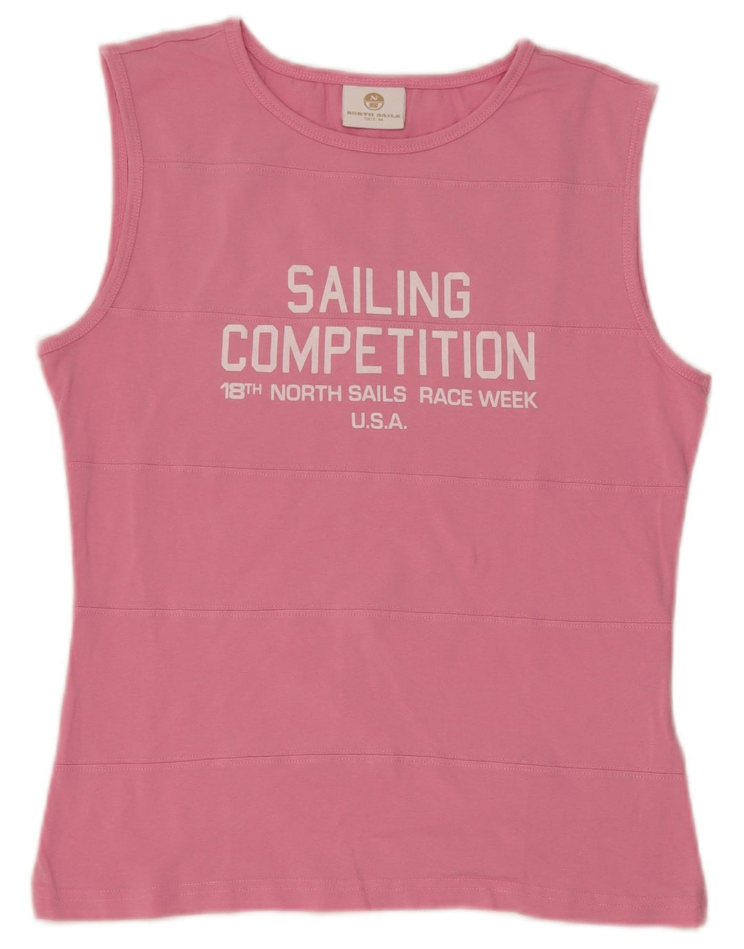 Damska kamizelka Crop Graphic North Sails UK 12 w kolorze średniego różu