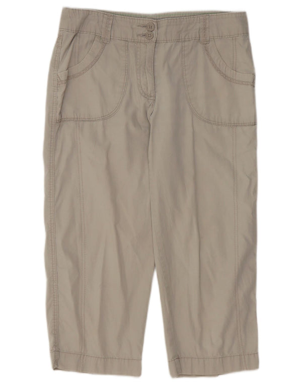 Spodnie damskie Capri Marks & Spencer UK 8 Small W29 L20 Beżowa bawełna