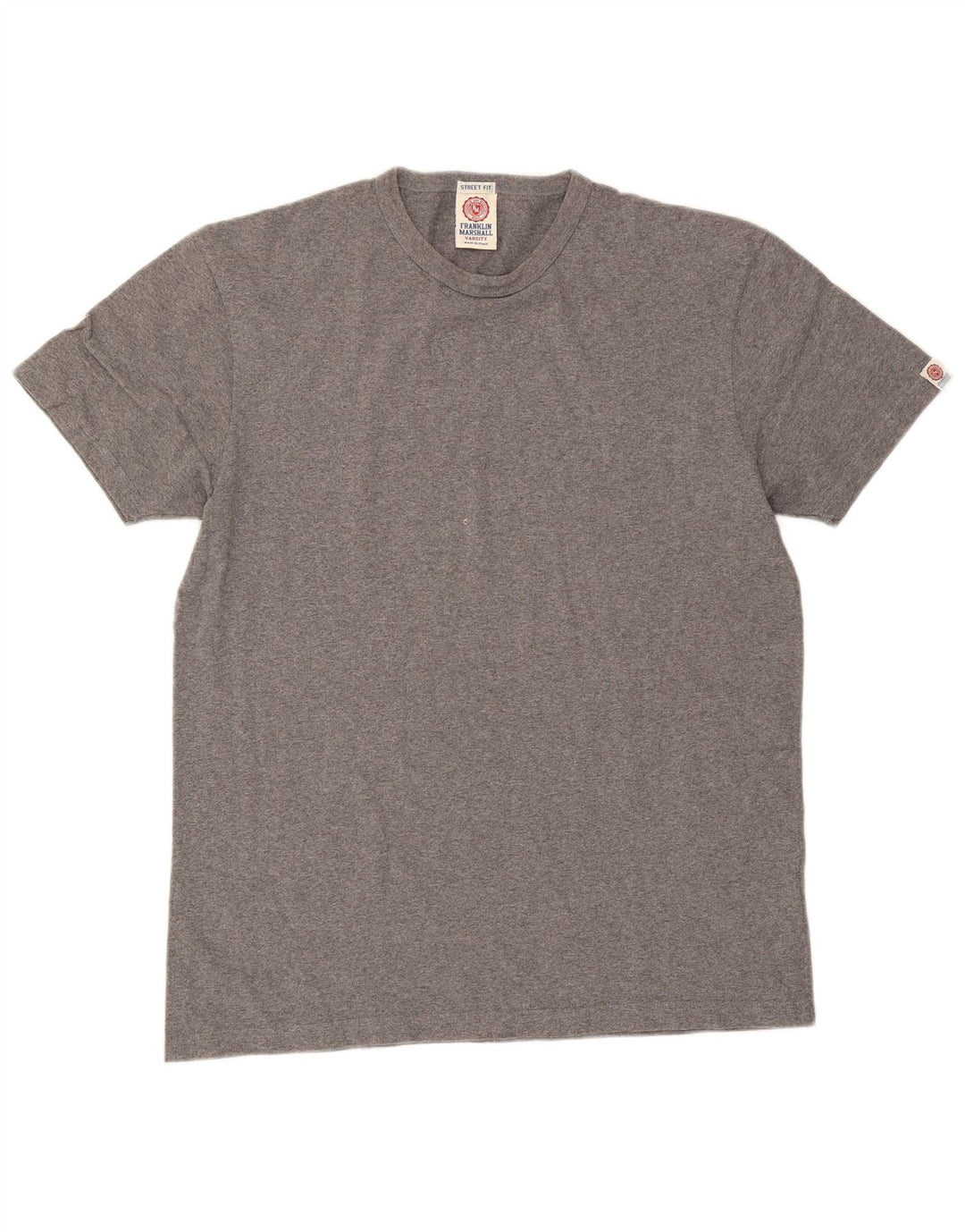 T-shirt męski Franklin & Marshall, średnioszary, bawełniany