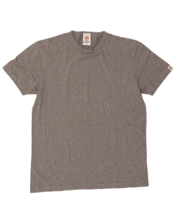 T-shirt męski Franklin & Marshall, średnioszary, bawełniany