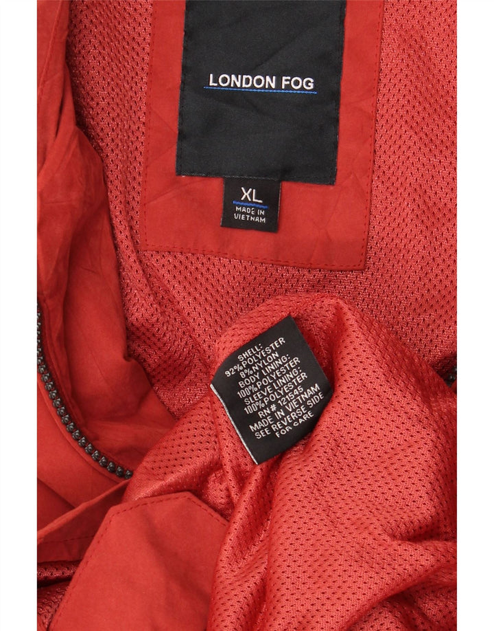 Męska kurtka bomberka LONDON FOG UK 42 XL, czerwona, poliester