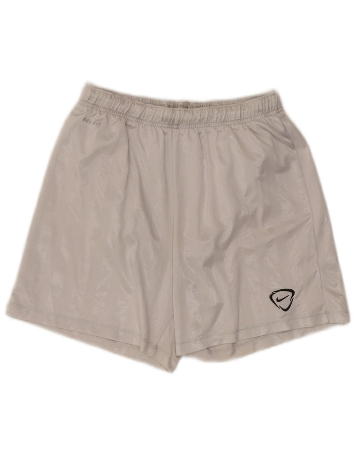 Męskie spodenki sportowe Nike Dri Fit, poliester w średnie białe paski