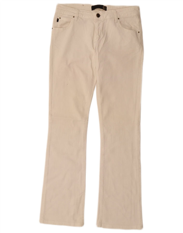 Jeansy damskie Just Cavalli Bootcut W26 L30 Biała bawełna