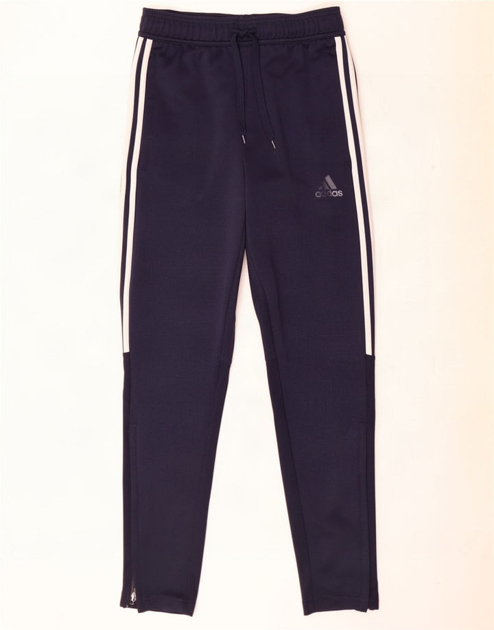 Męskie spodnie dresowe Adidas Aeroready, małe, granatowe, z poliestru