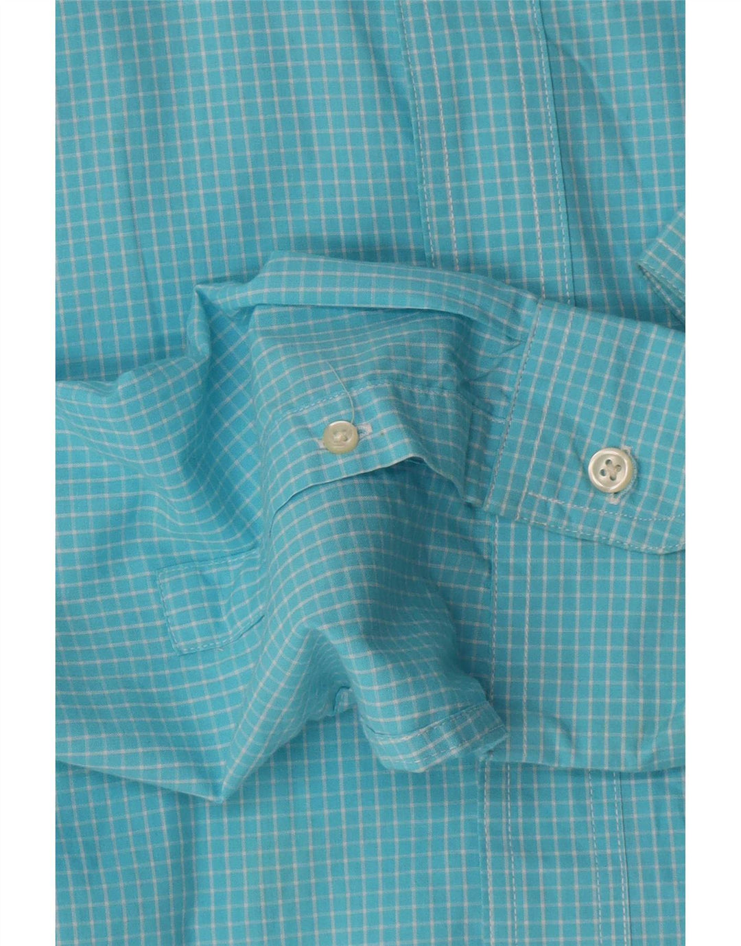 Koszula męska Chaps Easy Care XL w niebieską kratkę, bawełniana