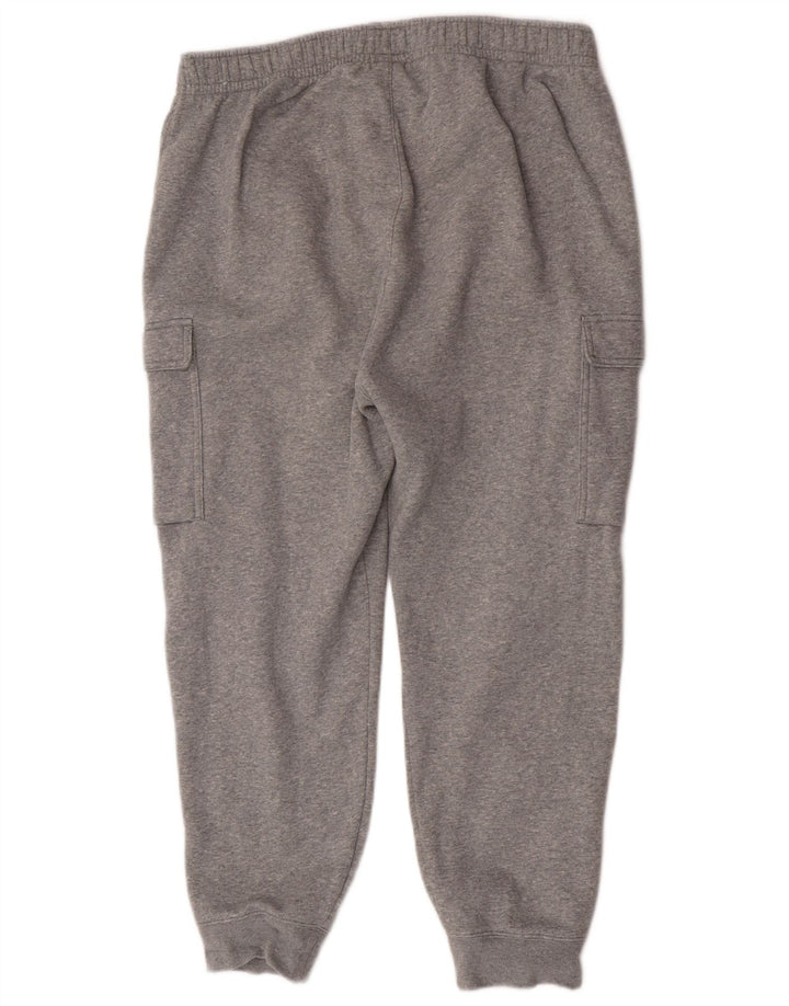 Męskie spodnie dresowe Nike Cargo, duże, szare, bawełniane