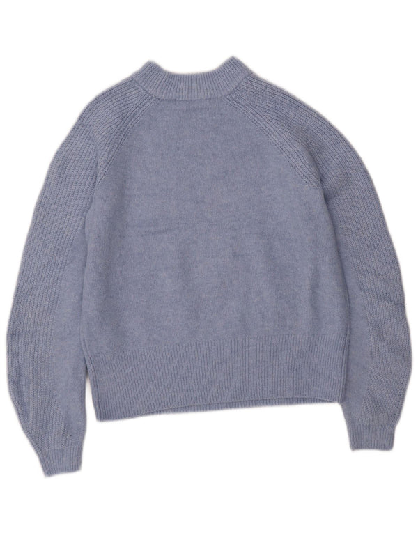 Marks & Spencer Damski sweter oversize z golfem UK 6 XS Niebieski