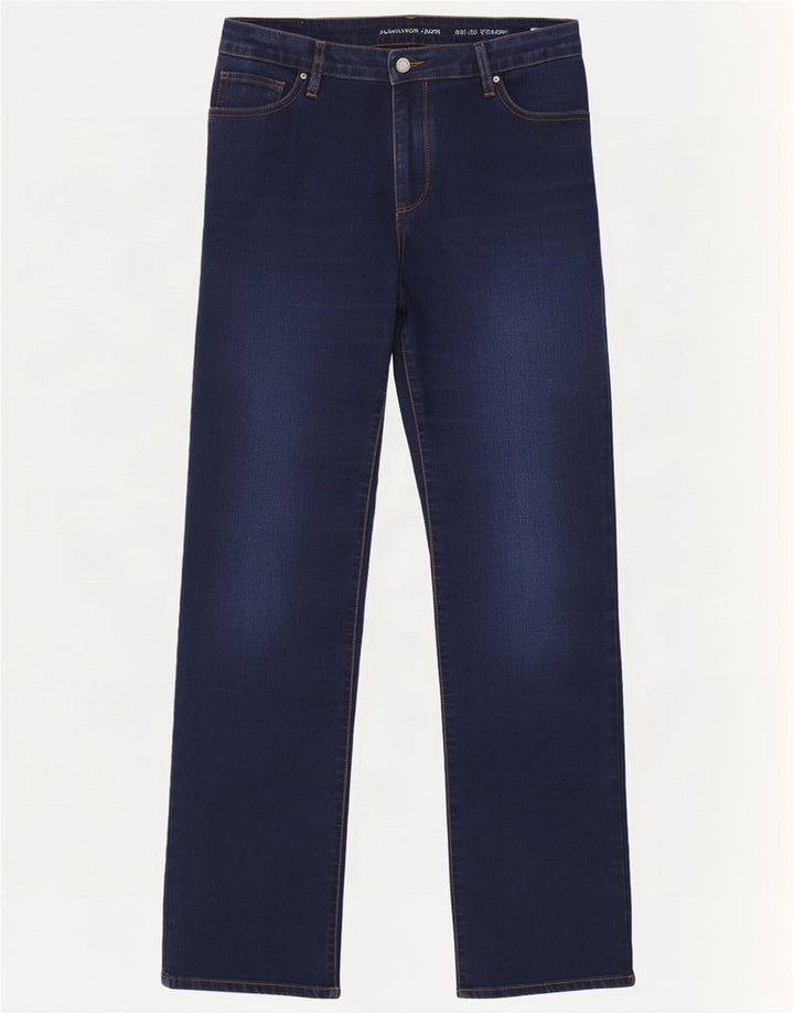 Damskie jeansy Calvin Klein Straight W31 L30 Granatowe, bawełniane