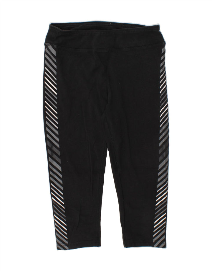 REEBOK Girls Leggings 10-11 Years Medium Black Cotton Vintage Reebok and Second-Hand Reebok from Messina Hembry 