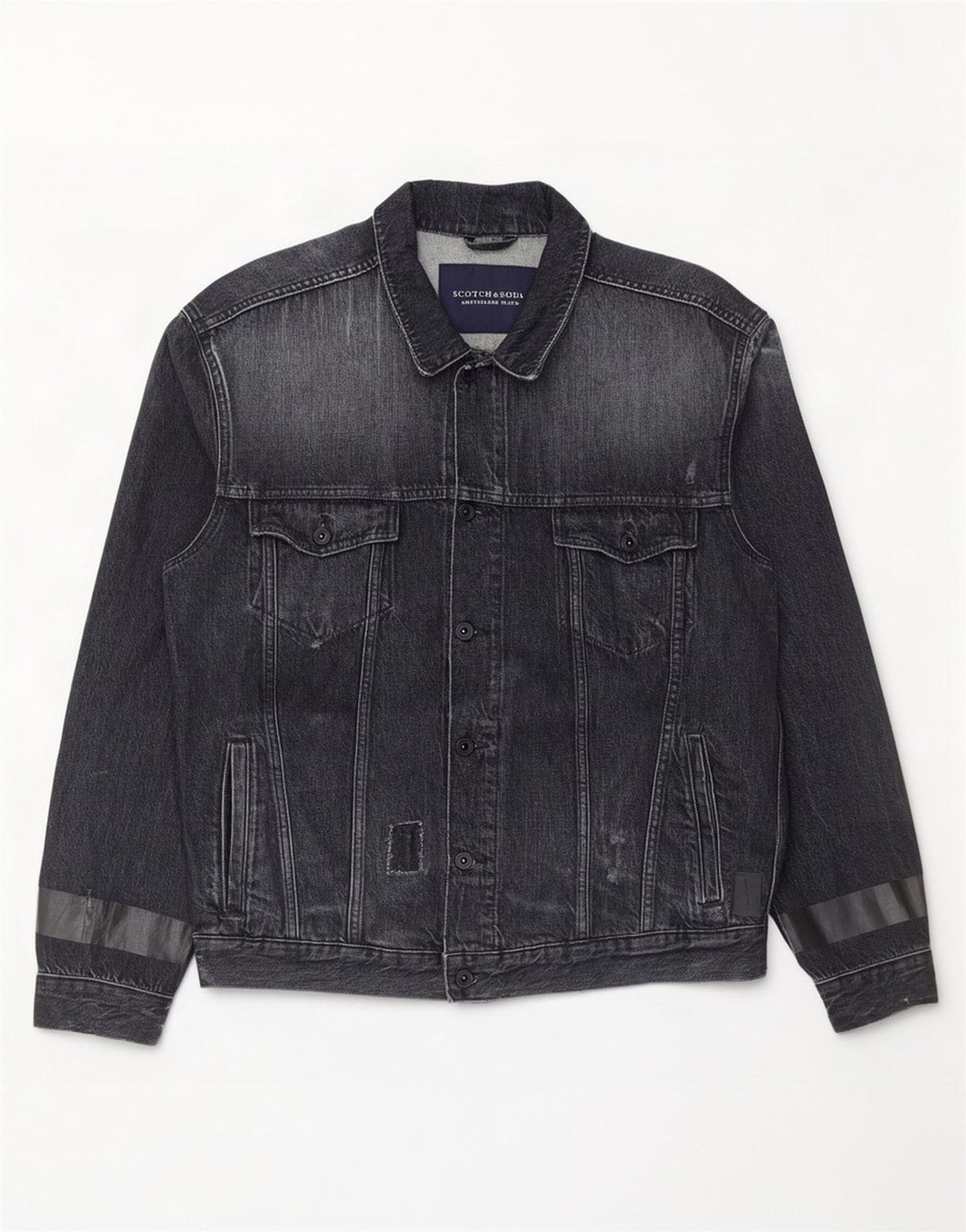 Męska kurtka dżinsowa Scotch & Soda UK 44 2XL Szara bawełna
