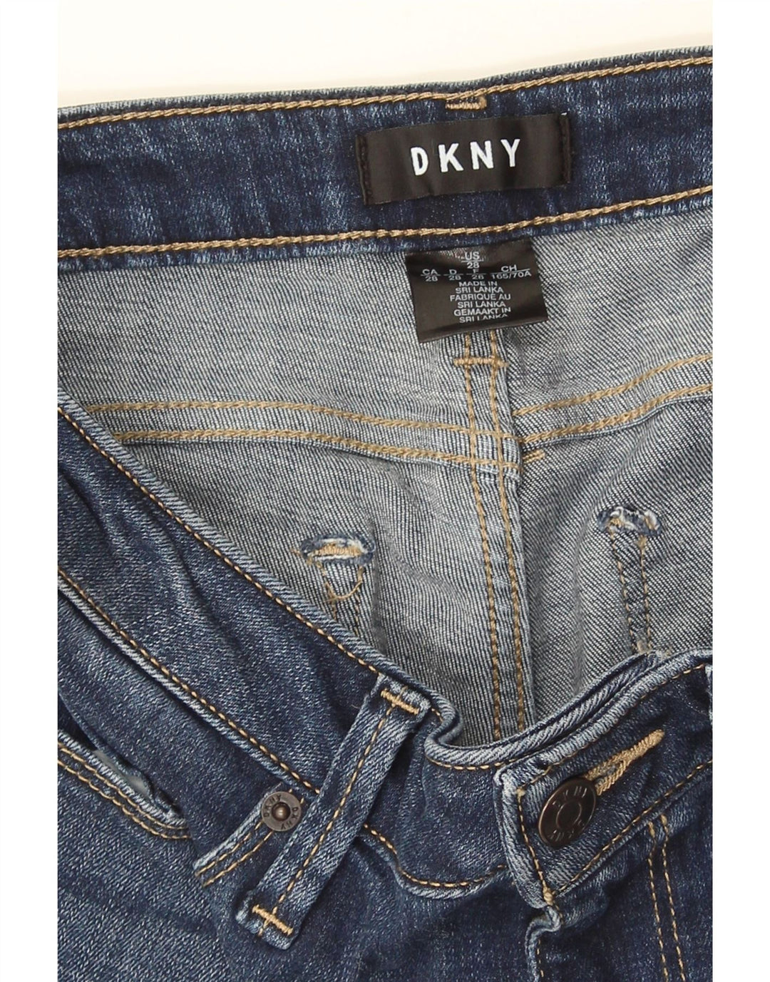 Dżinsy damskie Dkny W28 L28 niebieskie