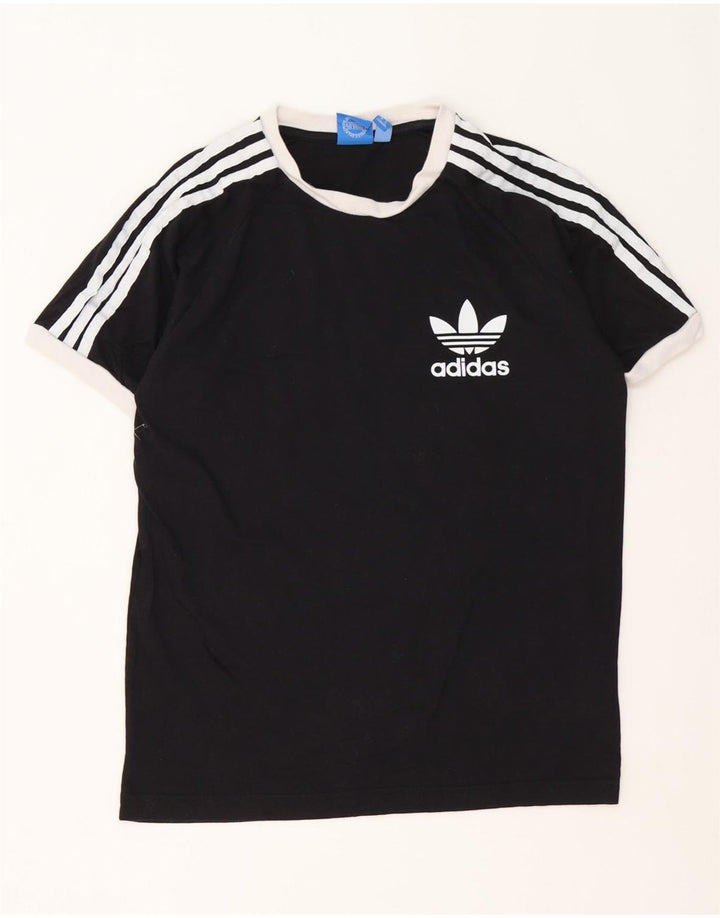 Adidas Męski T-shirt Top Średni Czarny Bawełniany