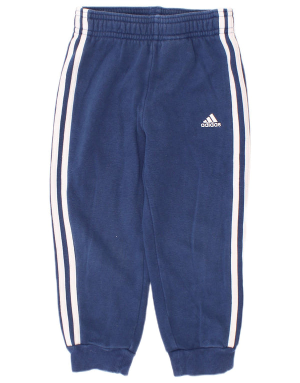 Spodnie dresowe Adidas Baby Girls Joggers 18-24 miesięcy Granatowa bawełna