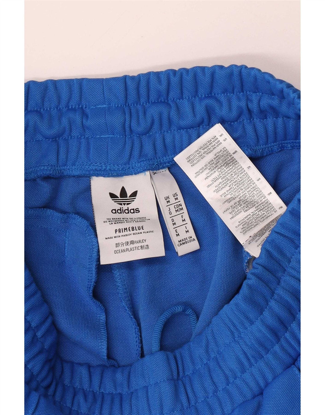 Męskie spodnie dresowe Adidas, średnie niebieskie, bawełniane
