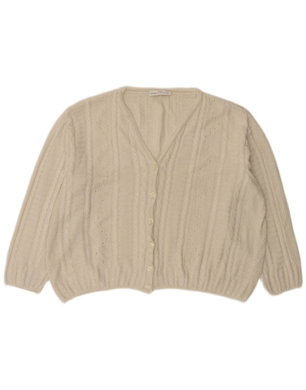 Marks & Spencer Damski sweter oversize UK 18 XL, biały