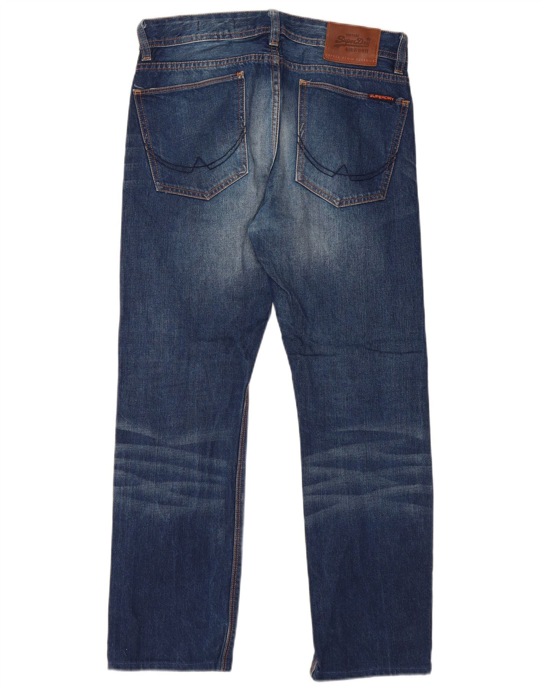 SUPERDRY Damskie jeansy Acid Wash Slim W28 L27 Niebieska bawełna