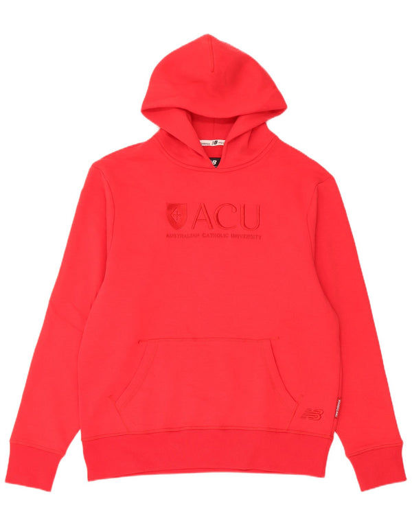 Męski sweter z kapturem New Balance Australian Catholic University, średni czerwony