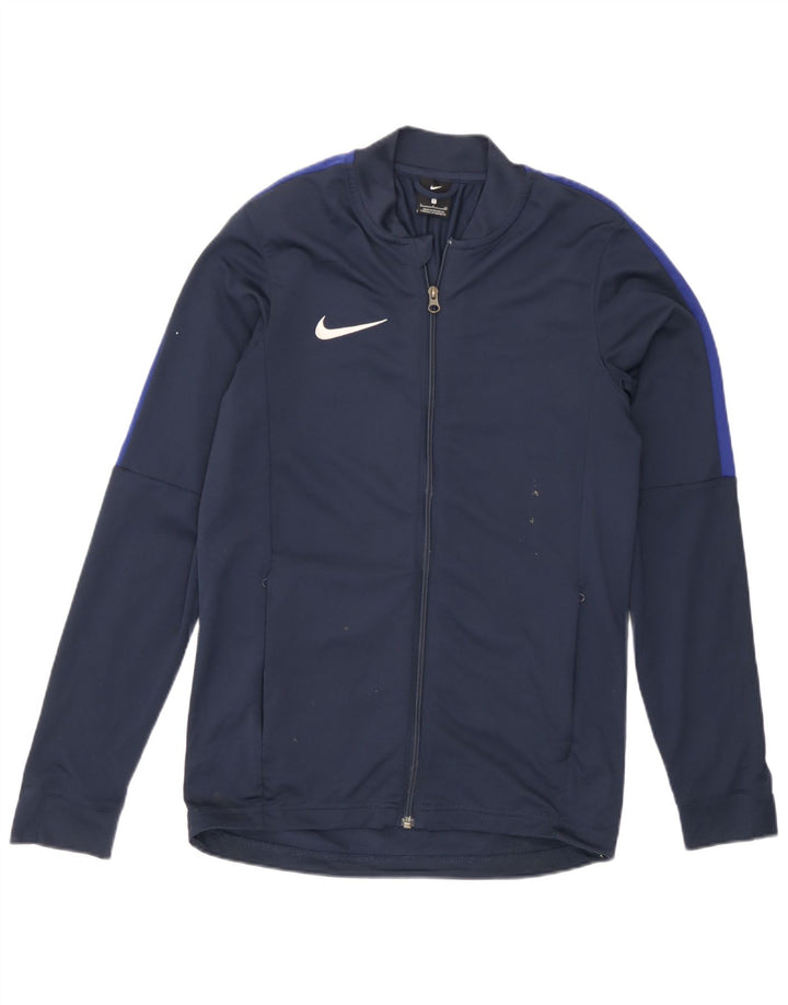 Kurtka męska dresowa Nike, mała, granatowa, poliestrowa, sportowa