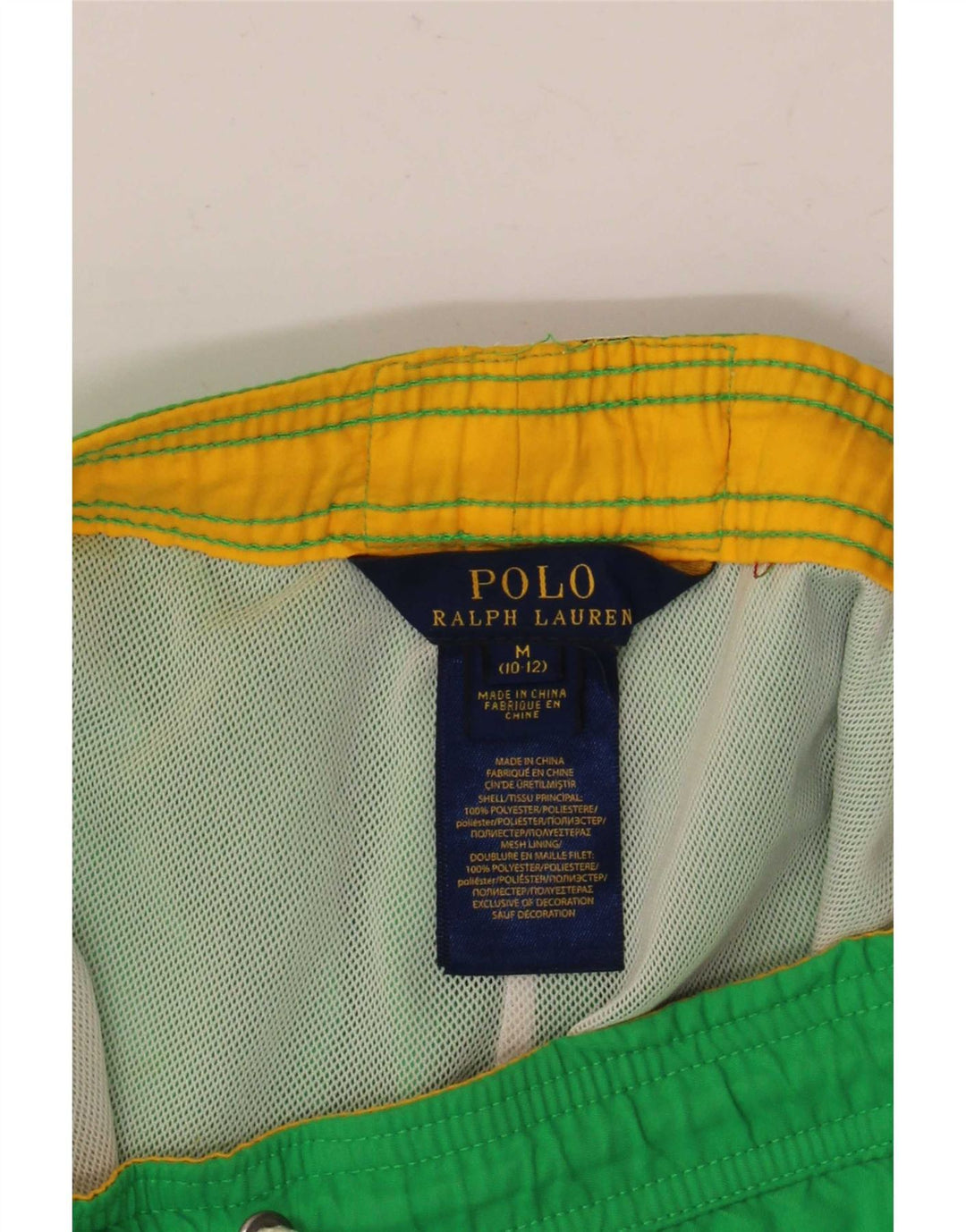 Chłopięce spodenki kąpielowe Polo Ralph Lauren 10-11 lat, średni zielony poliester