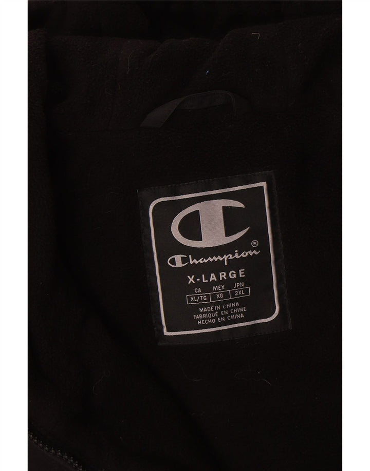 Męska kurtka Anorak z kapturem Champion UK 42 XL Czarny poliamid