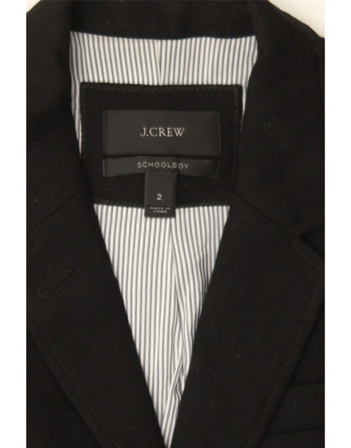 J. CREW Womens 2 Button Blazer Jacket US 2 XS Black Wool Vintage J. Crew and Second-Hand J. Crew from Messina Hembry 