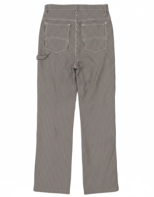 Spodnie damskie Armani Straight Casual W31 L29 Granatowe prążki