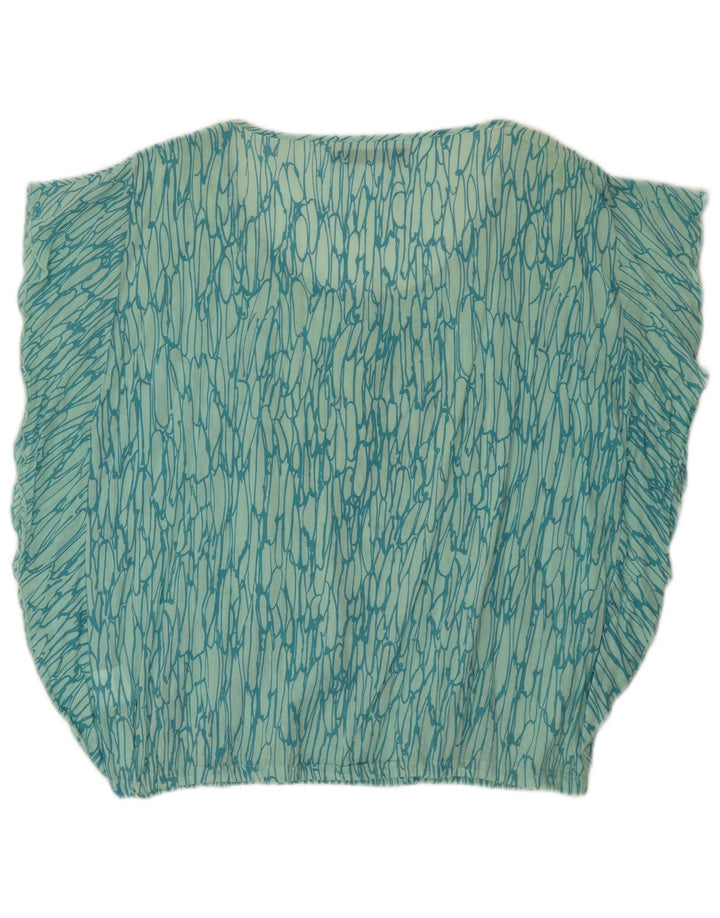 Bluzka damska Calvin Klein Jeans z abstrakcyjnym wzorem, UK 16, duża, zielona