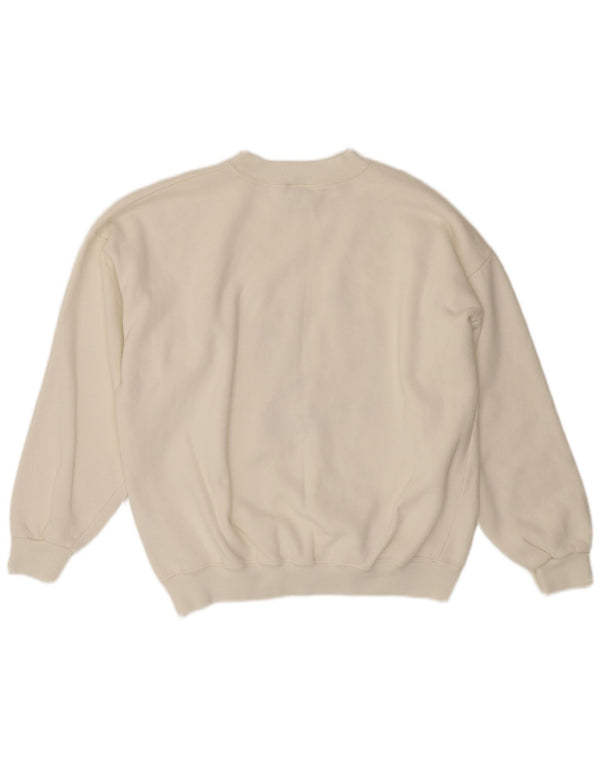 Sweter damski ACORN z okrągłym dekoltem UK 16, duży, biały akryl