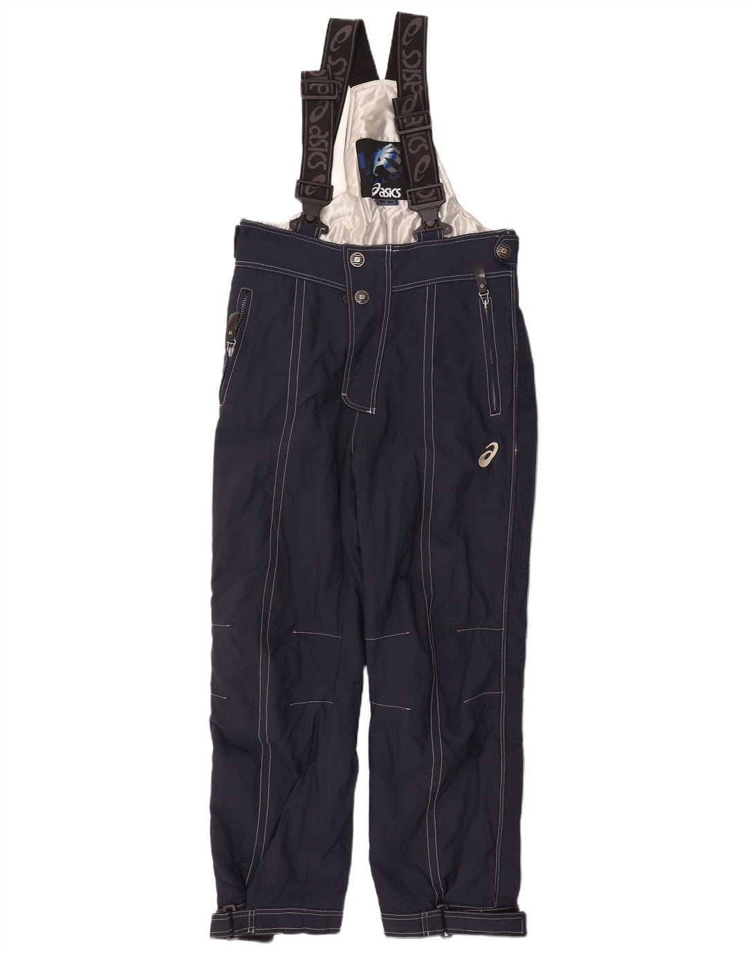 Męskie spodnie narciarskie Asics Graphic Dungarees, duże, granatowe