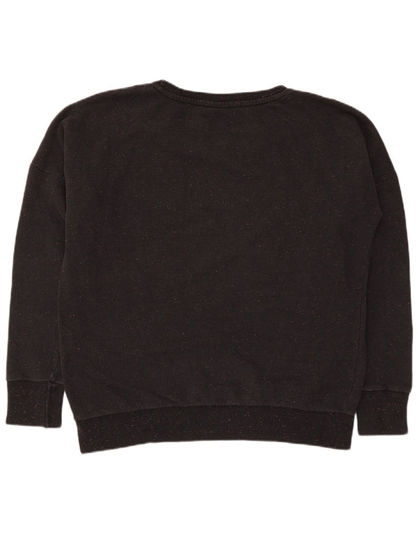 Damska bluza oversize Puma UK 16, duża, czarna, nakrapiana bawełna