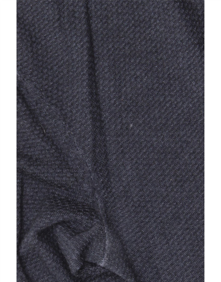 Męski sweter z okrągłym dekoltem Hugo Boss, średni granatowy, dziewicza wełna