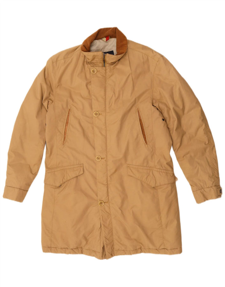 TRUSSARDI Mens Padded Coat IT 48 Medium Beige