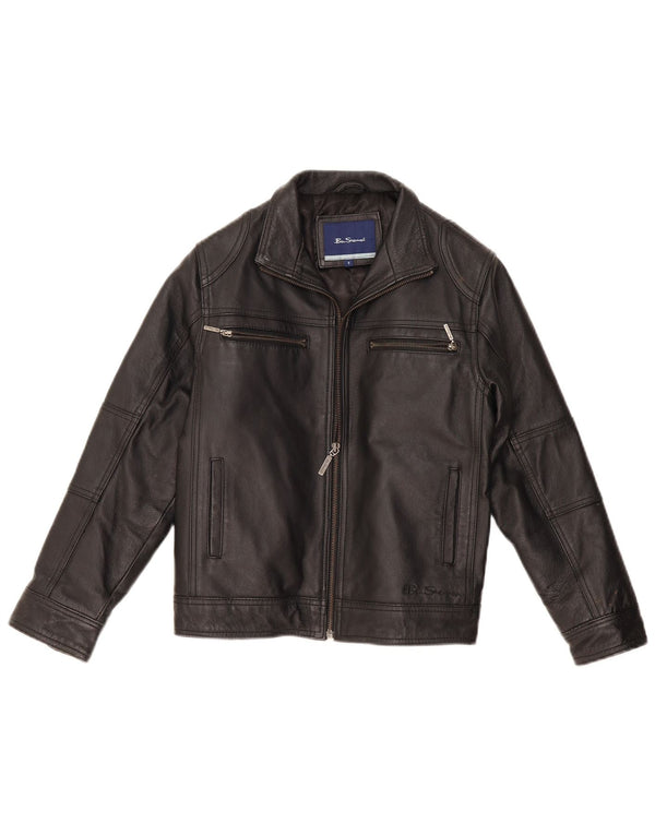 Kurtka skórzana chłopięca Ben Sherman 9-10 lat, mała, czarna, skórzana