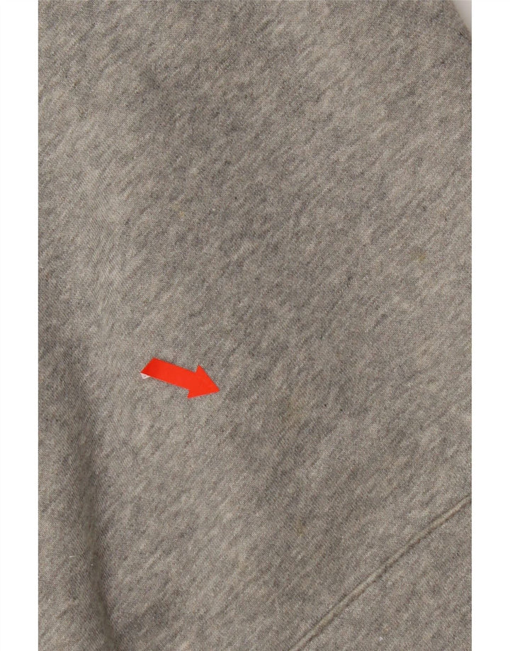 Męski sweter z kapturem Nike z grafiką, średnioszary, bawełniany w cętki