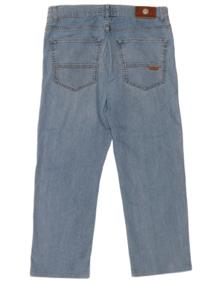 Damskie jeansy Trussardi Cropped W33 L25 Niebieskie