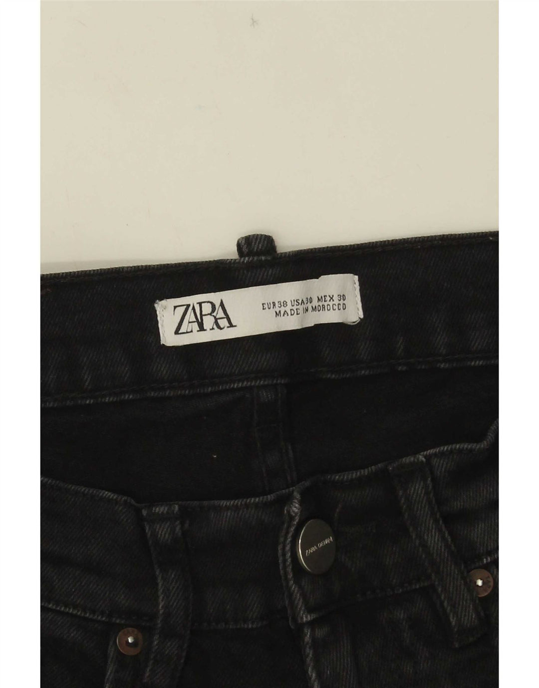 Męskie jeansy slim fit Zara EU 38 Small W30 L31 czarne