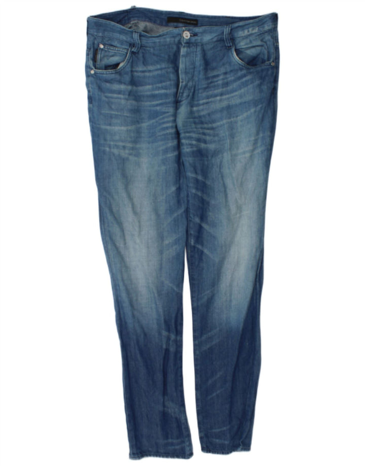 Męskie dżinsy Calvin Klein Regular Slim W38 L34 Niebieski