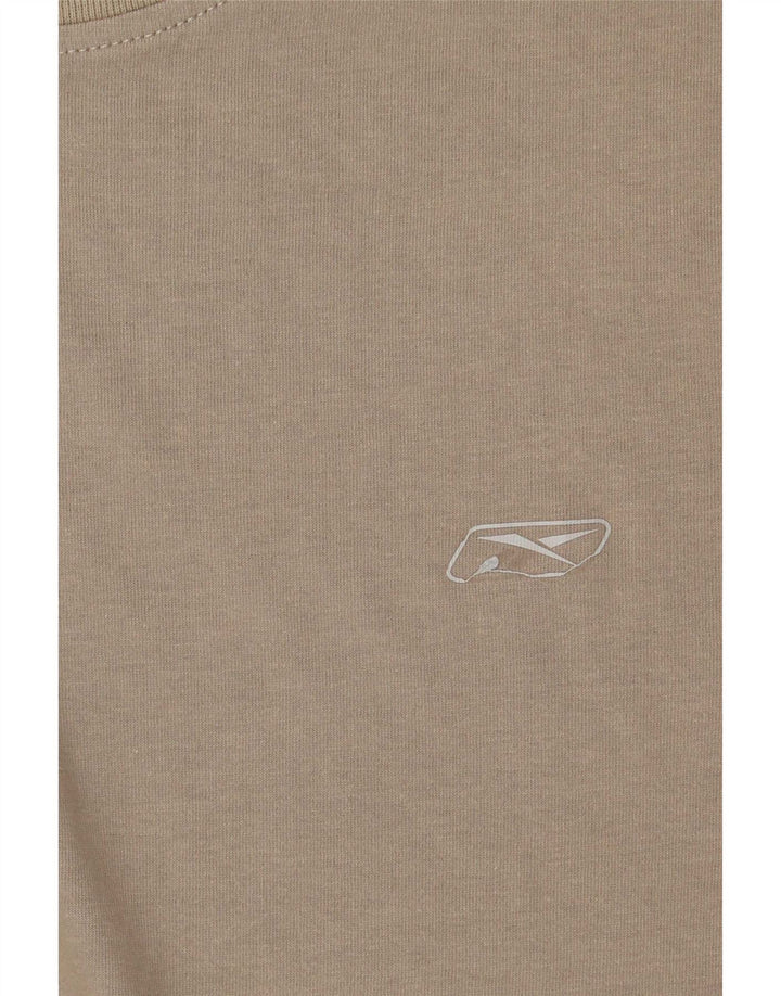 T-shirt męski Reebok Top Medium, bawełna khaki