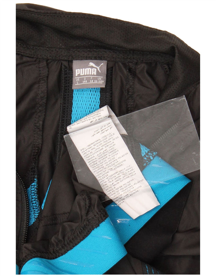 Chłopięca kurtka dresowa PUMA, 11-12 lat, czarna, poliester