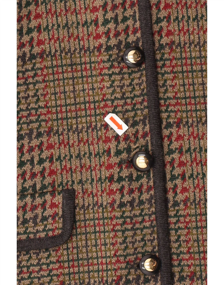 Damska marynarka STIZZOLI zapinana na 6 guzików IT 48 XL, brązowa pepitka