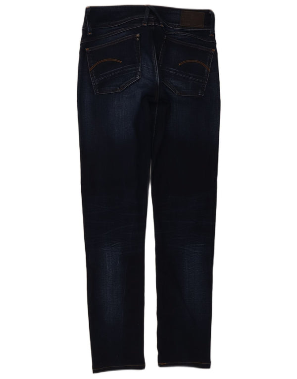 Damskie jeansy skinny Lynn G-STAR Mid Rise W26 L29 Granatowe