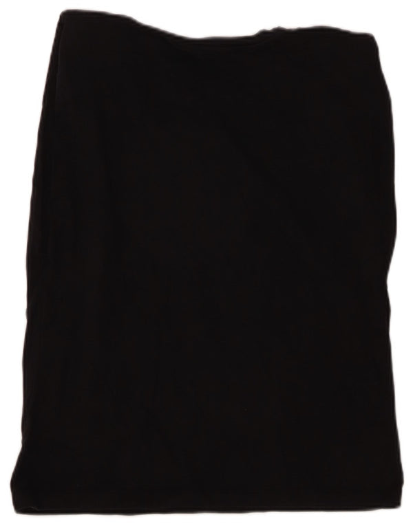 Zara Womens Vest Top UK 14 Medium Black Cotton