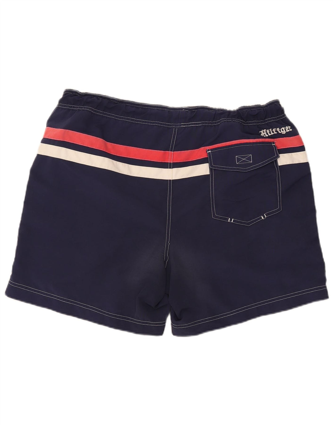 Męskie spodenki kąpielowe TOMMY HILFIGER XL, granatowe, nylonowe