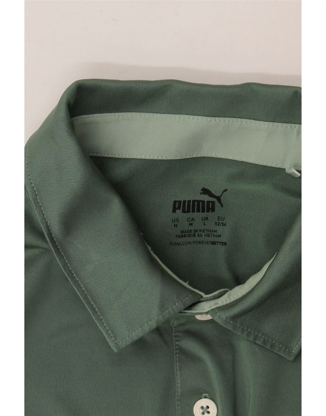 Męska koszulka polo PUMA w średnie zielone paski
