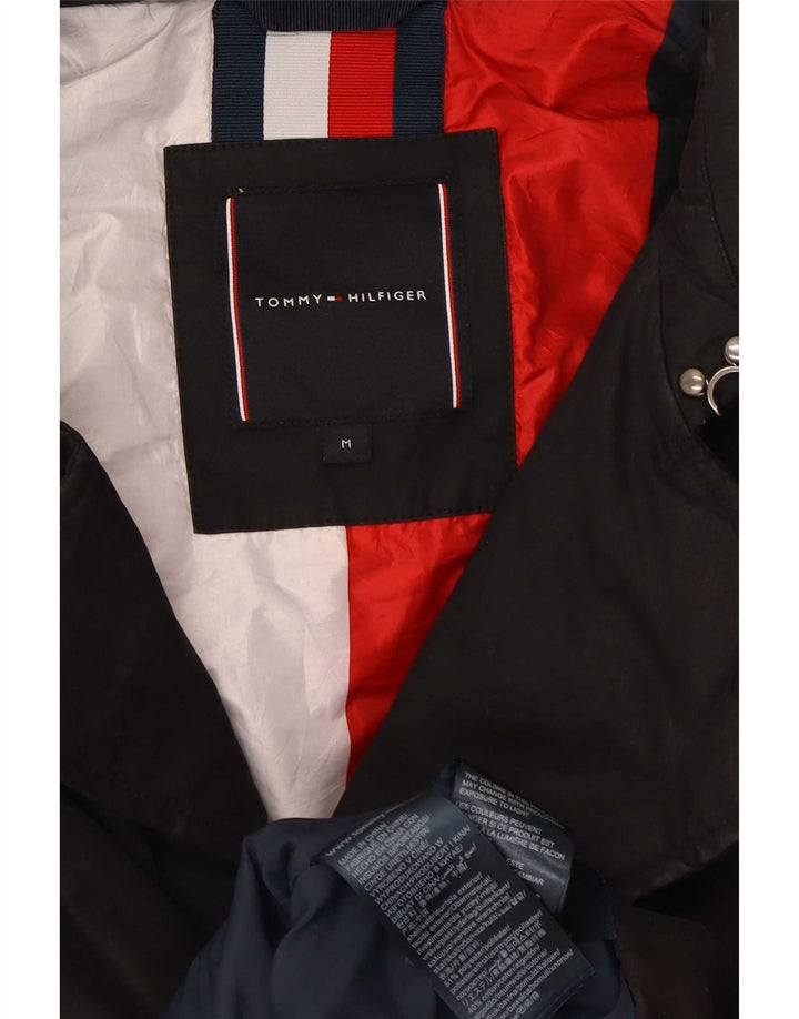 Płaszcz męski Tommy Hilfiger UK 38, średni czarny poliester