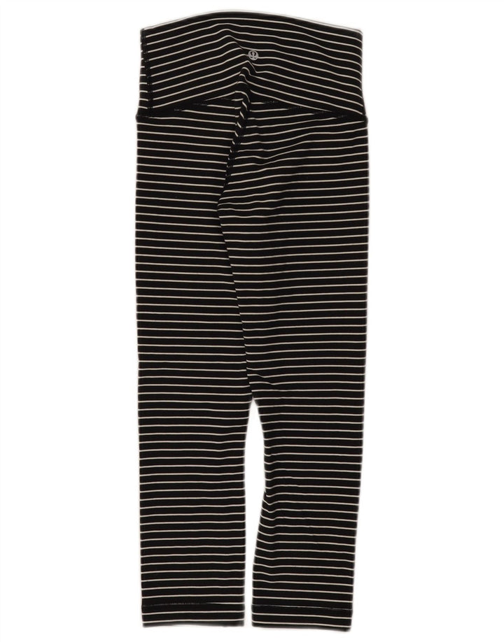Legginsy dziewczęce Lululemon 7-8 lat, nylonowe czarne paski