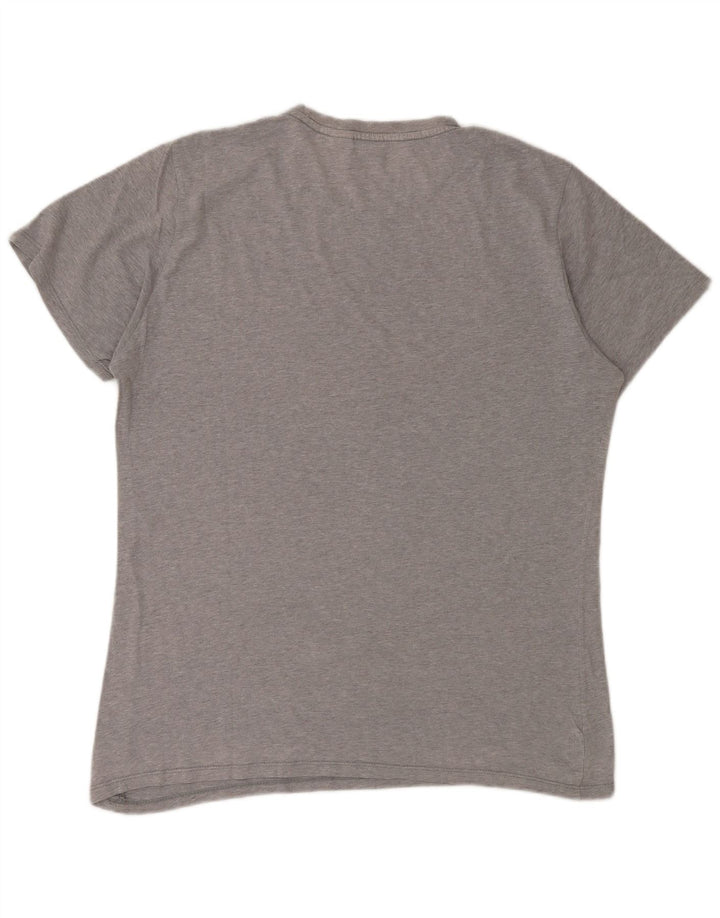 Męski T-shirt z grafiką Levi's, duży, szary, nakrapiany