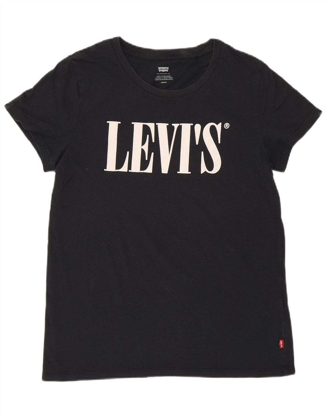 Damska koszulka z grafiką LEVI'S Top UK 10, mała czarna
