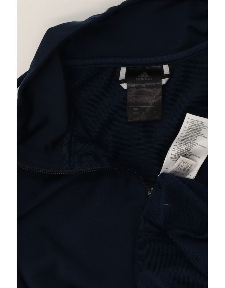 Adidas Męska bluza dresowa UK 40/42 Średni granatowy poliester